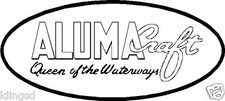 Alumacraft Logo Oval Boat Decal Sticker Vinyl Graphic 2205
