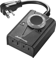 Outdoor Light Timer Waterproof, Plug in Timer Switch, Electrical Outlets String 