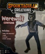 Spooktacular Creations Werewolf Costume, Unisex, Sz Med Ch 29-31", Wst 27-29"