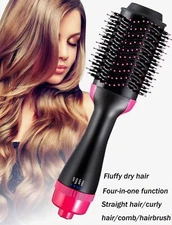 New! One-Step Hair Dryer & Styler! For Wet or Dry Hair! A Salon Style Blowout!