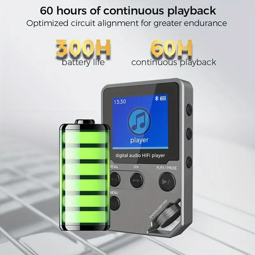 Cappsu A9 Hi-Res Lossless Audio MP3 Bluetooth Music Player 8GB + 64GB TF Card - Picture 8 of 11