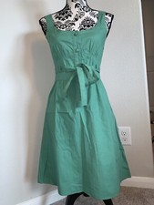 VINTAGE Forever 21 Forever Green Belted A-lne Dress Sz S Spring Summer SOLDOUT