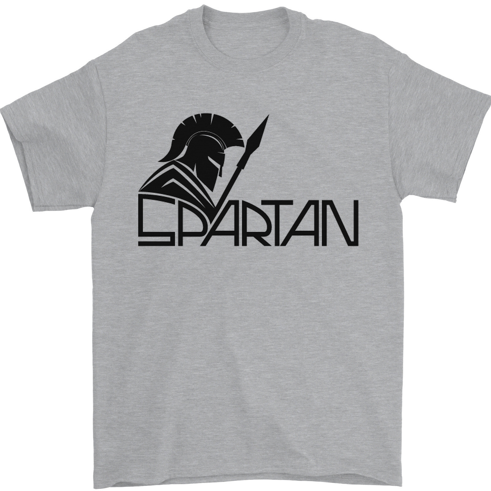 Spartan Gym Training Top Bodybuilding Mens T-Shirt 100% Cotton
