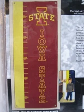 BSI PRODUCTS INC NCAA Iowa State Cyclones Growth Chart Banner Cardinal 24 x 62