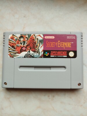 SNES Secret of Evermore UKV Version Rar original Super Nintendo Squaresoft