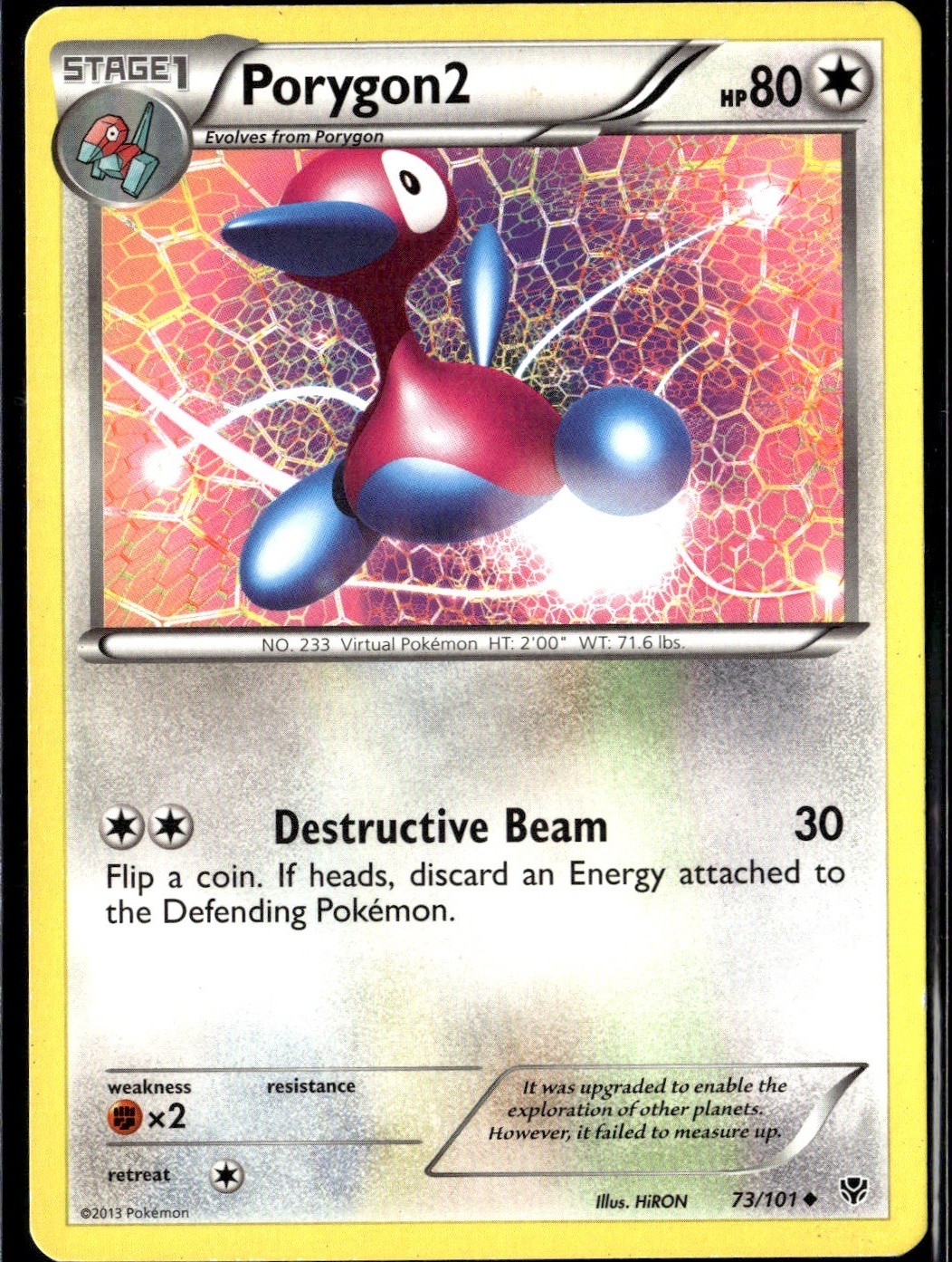 Porygon2 Uncommon Plasma Blast 73/101 LP