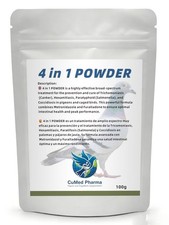4 in 1 POWDER 100g - Salmonella - Coccidiosis - Canker - E. Coli - by CuMed Phar