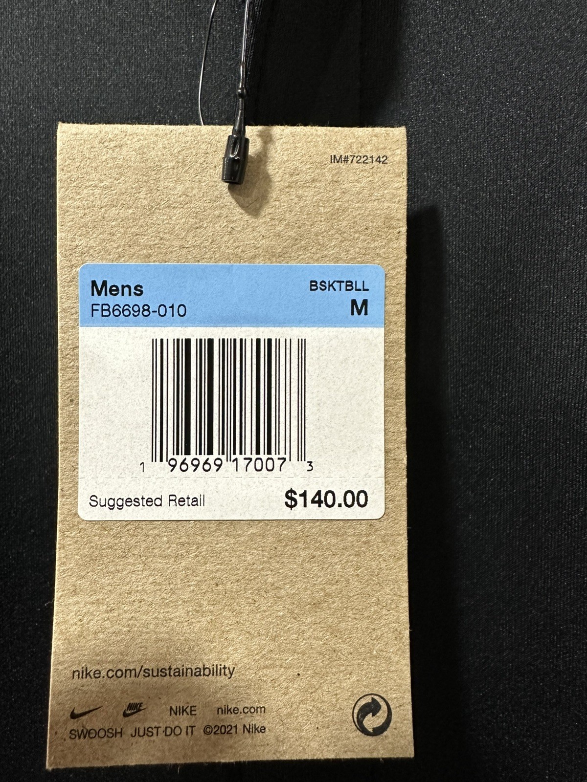 Men's Denver Nuggets Nike City Edition Showtime Full Zip Jacket player issued M  thumbnail 3