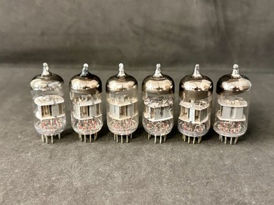 6 PCS 6N23P (M3624,CV5358,ECC88) UNUSED VACUUM TUBES VOSKHOD TESTED