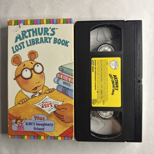 Vintage Arthurs Lost Library Book Childrens VHS Tape D.W's Imaginary ...