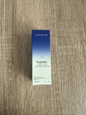 Luna Nectar Neptune Hydrate & Blur Hyaluronic Acid Serum 1.01 fl oz   NEW