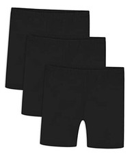 Girls Bike Shorts Cartwheel Breathable and Safety Biker 10-12 Years Black