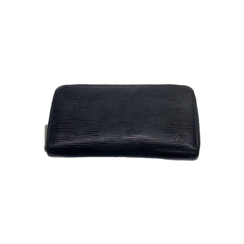 Used LOUIS VUITTON◆Long wallet/leather/BLK/plain/men's/M61857