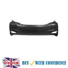 Rear Bumper Black Fits Toyota Yaris 2011-2014 Insurance Approved UK Stock