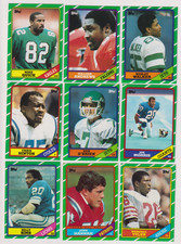 1986 Topps Football Partial Set-243 NM Billy Sims, William Andrews, All Scanned