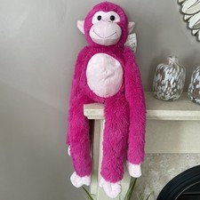Smyths Large Pink Monkey fastening Hands And feet 45 Inches long