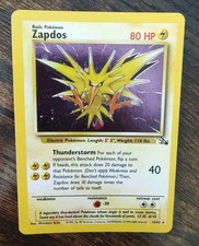 Zapdos [1999-2000] #15 Prices | Pokemon Fossil | Pokemon Cards