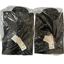 UNIQLO Slim Fit Dress Shirt Black L No Pocket Regular Collar Stretch Woven