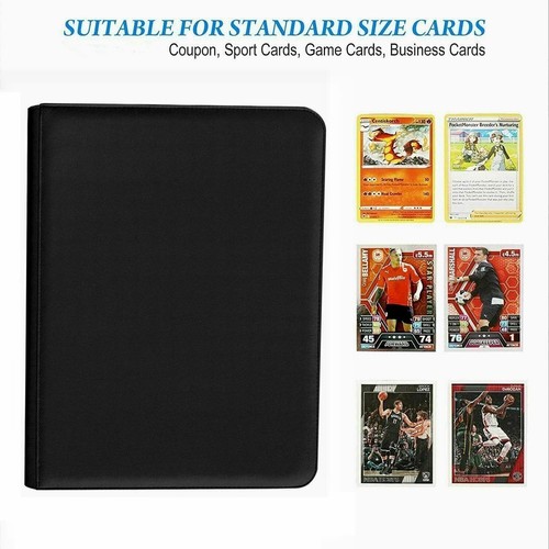 12 Pocket 720 Pockets Trading Card Binder, Ringless Side Loading Black - Picture 3 of 6