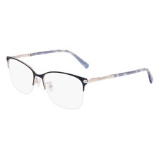 NINE WEST NW8012 400 Satin Solid Navy Eyeglass Frames 56/17/140