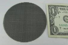Lot 5 Round Steel 3" Diameter Coarse 20 Mesh Screens .015 Wire, Strainer Sieve