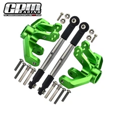 GPM Aluminum Front Knuckle Arm + Stainless Steel Adjustable Tie Rods For LOSI