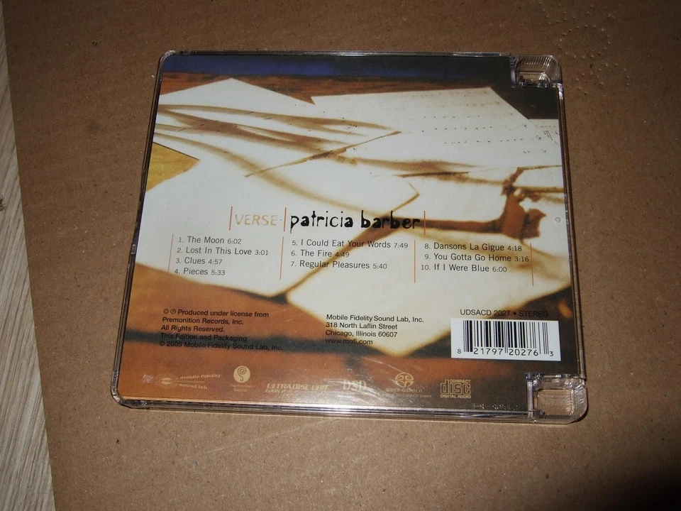 PATRICIA BARBER : VERSE SACD 2005 MFSL UDSACD 2027 USA - Bild 2 von 2