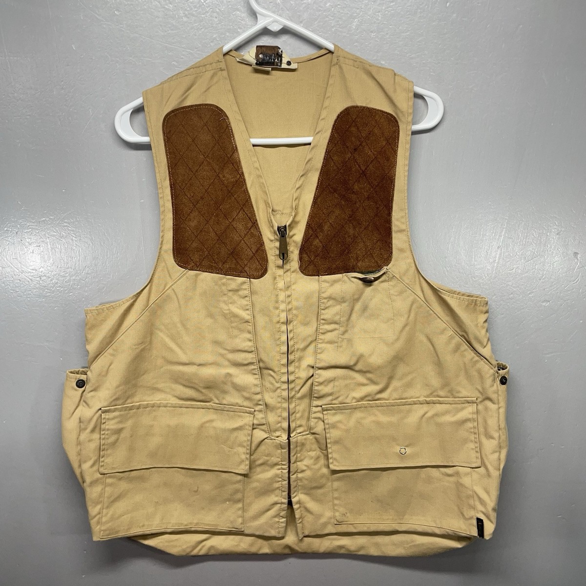 Duxbak Hunting Vest Men's Large Brown Canvas Hunting Fowl Game