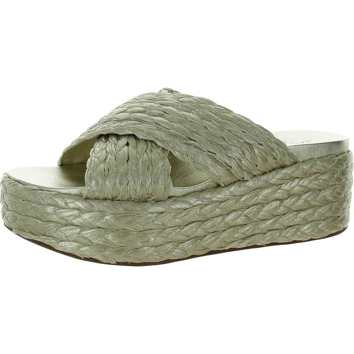 JSlides Женские босоножки на платформе с золотистым каблуком-колчаном 6 средних размеров B M BHFO 9409 4990₽