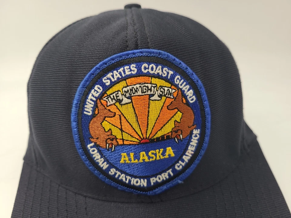 Vtg Coast Guard Loran Station Port Clarence Alaska Snapback (Fits Small) Hat Cap - Image 4 of 4