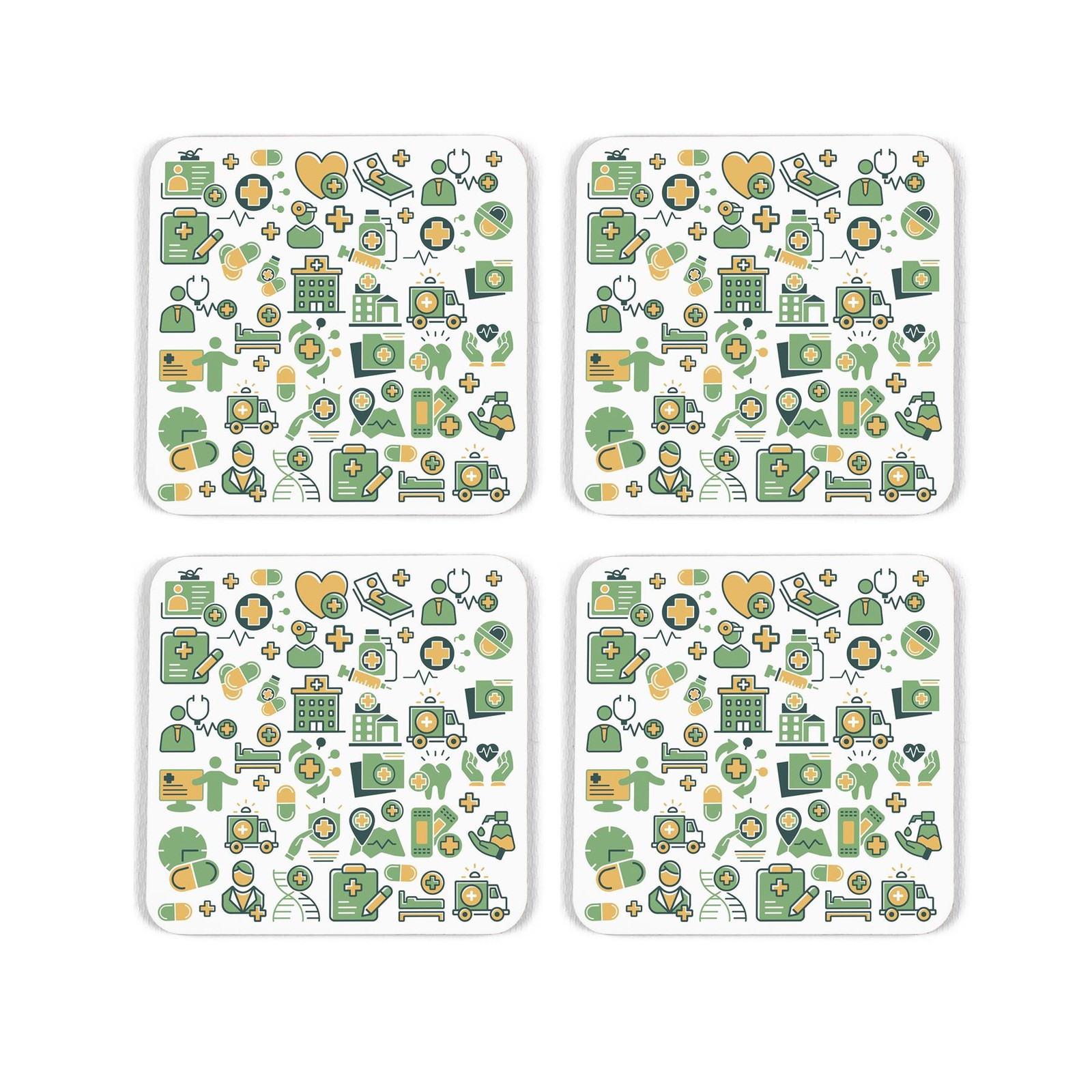 Novelty Paramedic Cork Coaster Set - Gifts for Jobs/Trades - Set of 4