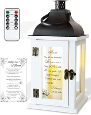 Memorial Lantern - LED Sympathy Gift for Loss of Loved One with Remote Control