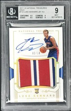Luke Kennard Rookie 2017-18 National Treasures RPA Patch Auto Gold 2/10 BGS 9