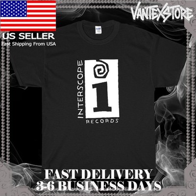 NEW SHIRT INTERSCOPE RECORDS LOGO MEN'S T-SHIRT FUNNY AMERICAN USA SIZE S-5XL