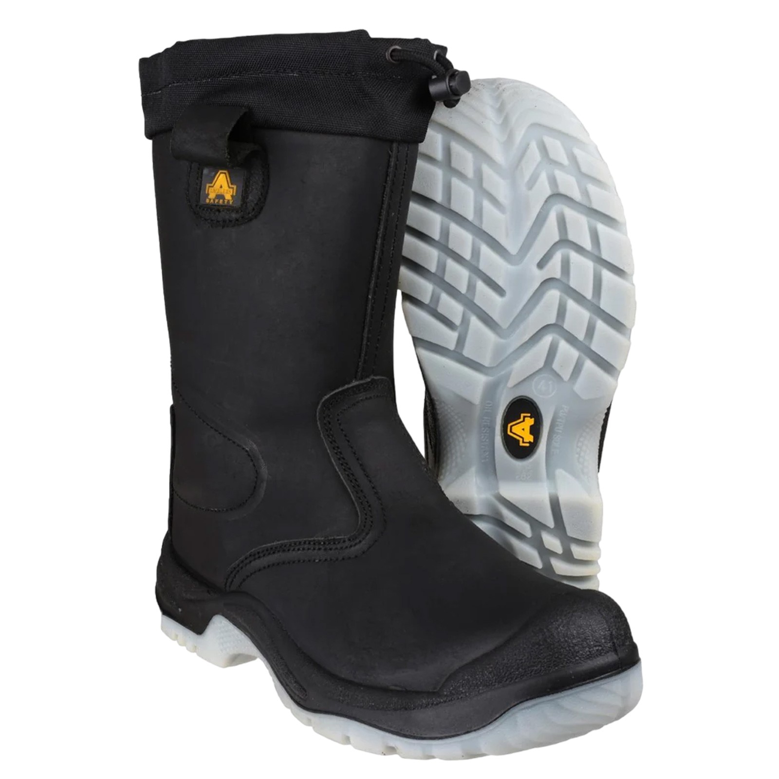 Amblers S3 Safety Leather Rigger Boots Steel Toe Midsole FS209 Men Ladies Tall