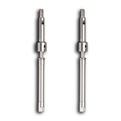 For KYX Axial SCX24 Stainless Steel Front CVD Joint Drive Shaft Stub w/ Dog Bone
