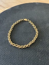 18k 750 Stamped 6mm Rolo Bracelet 7.5 Inch 6 ...