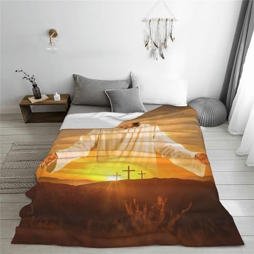 Manta Cristiana Cristo Jesús Decoración Religiosa 40"x50" Jesús Manta - Imagen 6 de 8