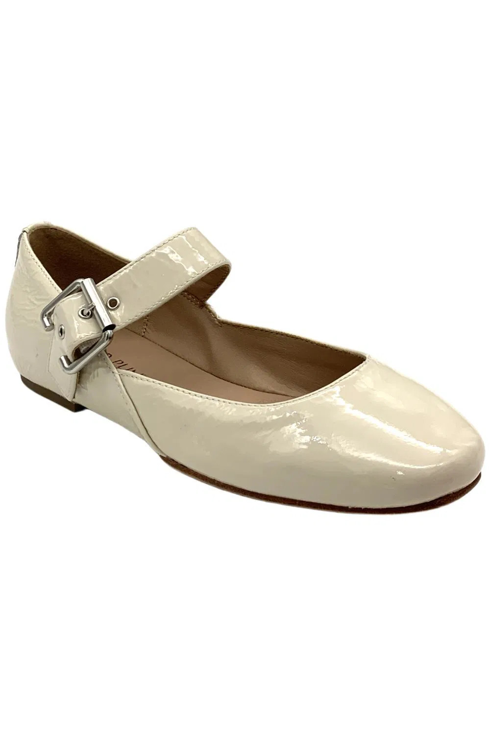 Donald Pliner Womens Liane Buckled Ballet Flats Crinkle Patent 15590₽