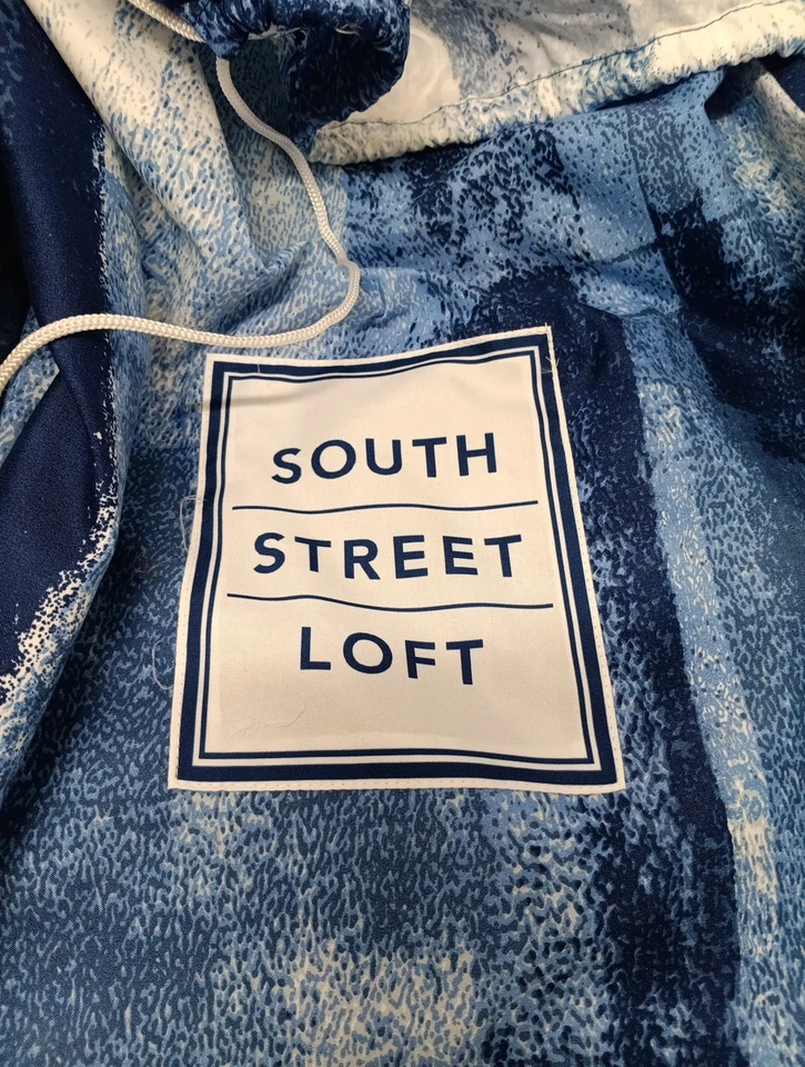 Juego de cama edredón South Street Loft azul blanco Foto 2 de 4