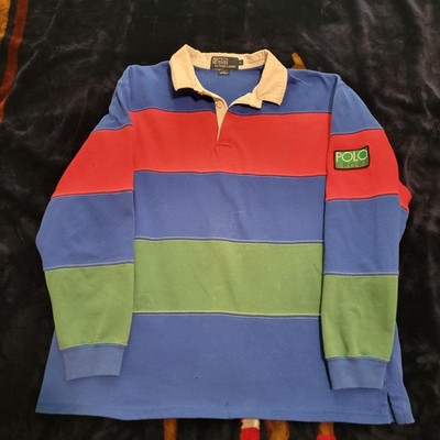 Polo Ralph Lauren Sport Hi Tech Rugby Shirt Life Saver Large