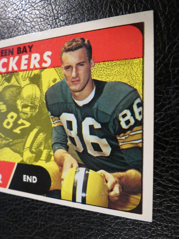 1968 TOPPS FOOTBALL SET #105 Boyd Dowler, Green Bay Packers, VGEX - Image 4 of 4
