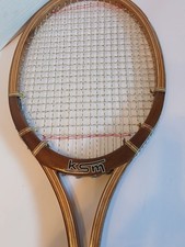 Vintage Wooden KSM Tennis Raquet