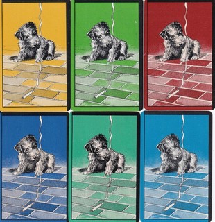 GENUINE SWAP PLAYING CARDS 6 SINGLE DOGS #25