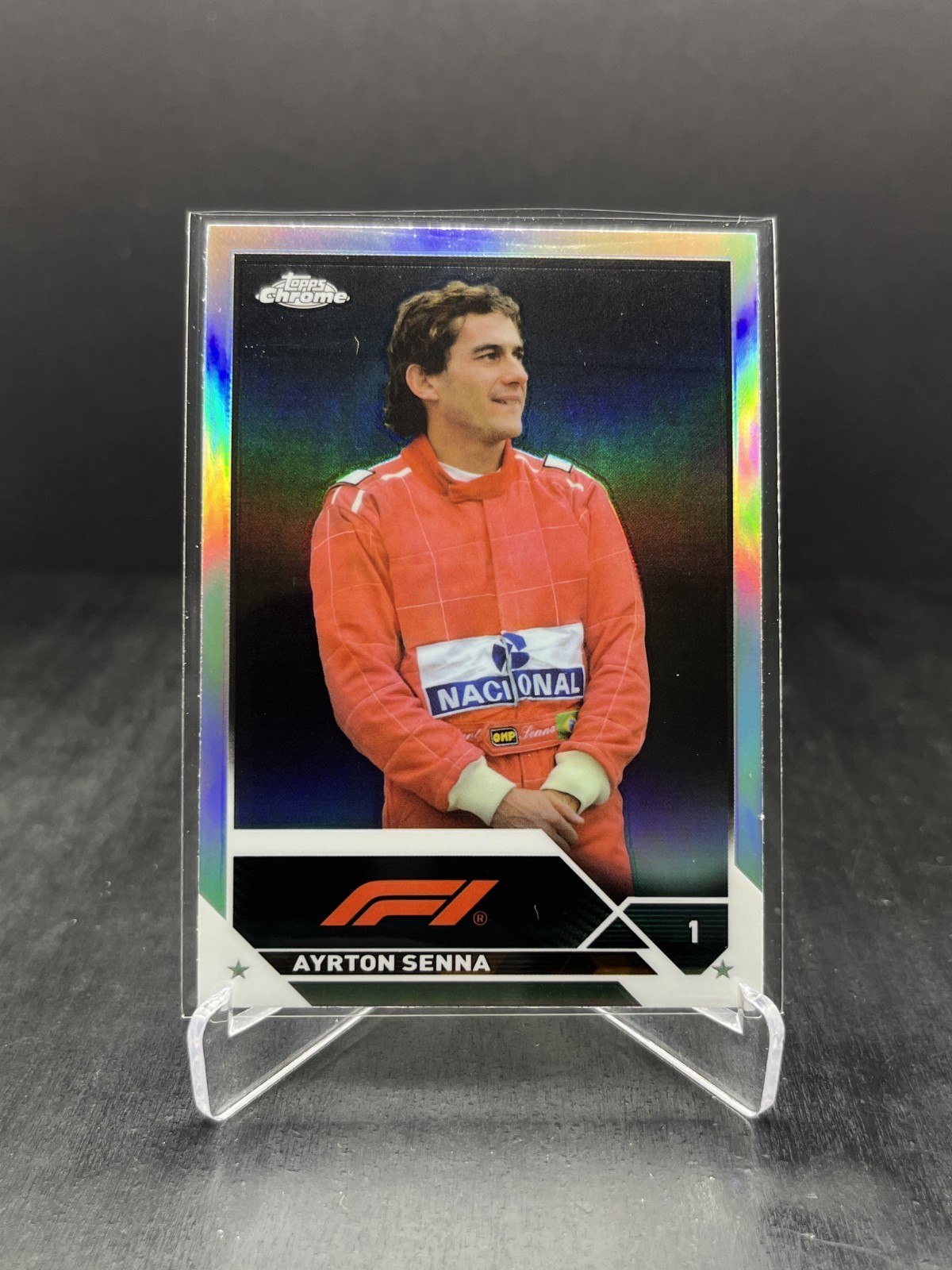 2023 Topps Chrome Formula 1 F1 Ayrton Senna Image Variation IV SP #198 (C)
