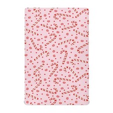 Candy Cane Christmas Pink Crib Sheets Soft Breathable Fitted Baby Crib Sheets...