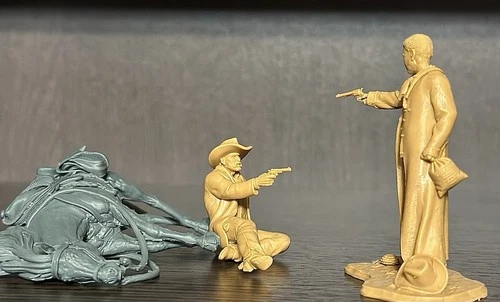 HANOMAK Bandits' duel  Wild West Toy soldiers 1:32 New 3 Figures