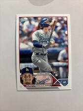 JAMES OUTMAN 2023 Topps Rookie Card #395 Los Angeles Dodgers. rookie card picture
