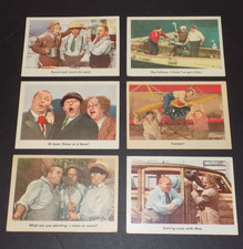 1959 Fleer Three STOOGES Card Lot of (6) Nice EX Lot No Creases