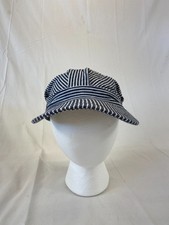 Youth Train Conductor Baseball Cap Snapback Hat Stripes Railroad Adventure OSFM